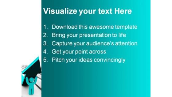 Up Arrow Business PowerPoint Backgrounds And Templates 1210