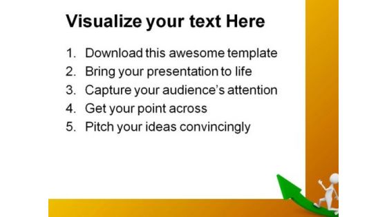 Up Arrow Showing Success PowerPoint Templates And PowerPoint Backgrounds 0711
