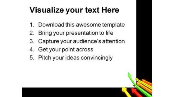 Up Arrows Leadership PowerPoint Themes And PowerPoint Slides 0711