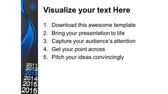 Upcoming Year 2013 New Year Holidays PowerPoint Templates Ppt Backgrounds For Slides 1212