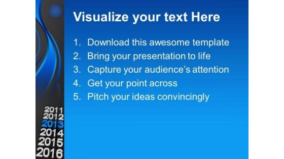 Upcoming Year 2013 New Year Holidays PowerPoint Templates Ppt Backgrounds For Slides 1212