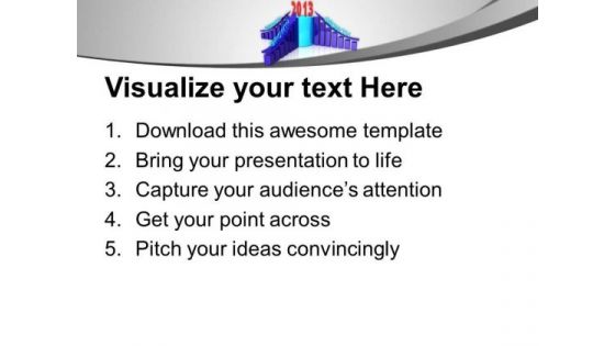 Upcoming Year With Growth In Business PowerPoint Templates Ppt Backgrounds For Slides 0113