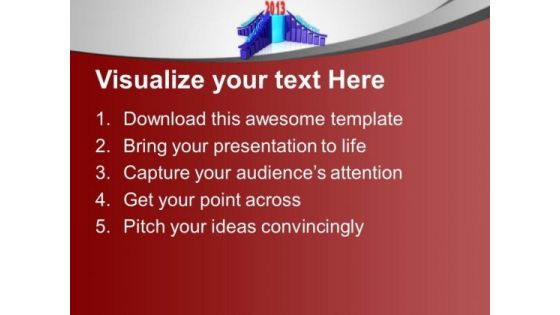 Upcoming Year With Growth In Business PowerPoint Templates Ppt Backgrounds For Slides 0113