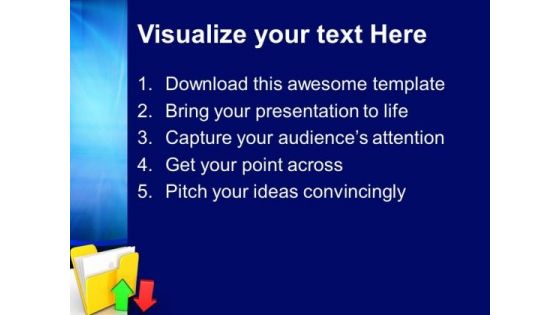 Upload Download Folder Computer PowerPoint Templates And PowerPoint Themes 0912