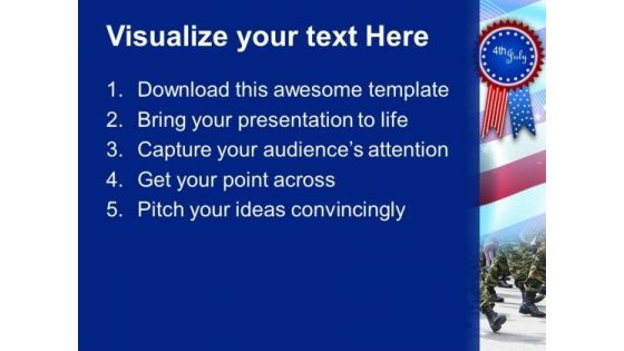 Us Army 4th July Independence Day PowerPoint Templates And PowerPoint Themes 0612