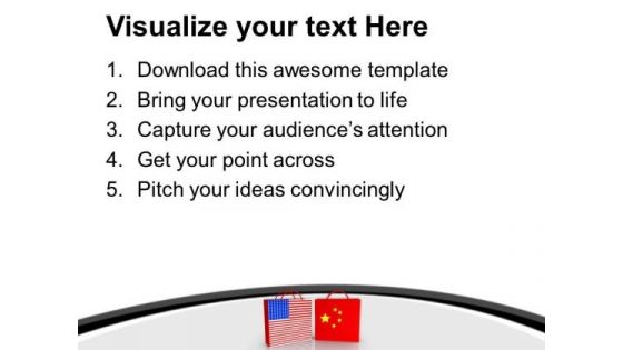 Us China Collabration Business PowerPoint Templates Ppt Backgrounds For Slides 0413