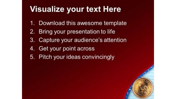 Us Dollar Coin Americana PowerPoint Templates And PowerPoint Themes 1112