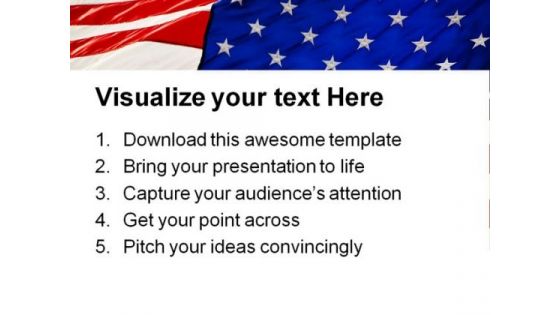 Us Flag01 Americana PowerPoint Templates And PowerPoint Backgrounds 0811