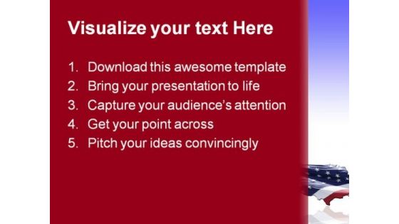 Us Flag Americana PowerPoint Themes And PowerPoint Slides 0811