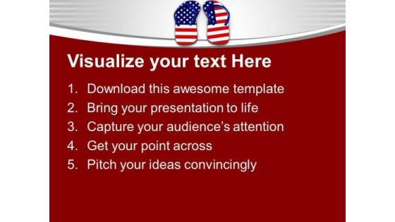 Us Flag Representation PowerPoint Templates Ppt Backgrounds For Slides 0413