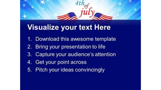 Us Independence Day Celebration Americana PowerPoint Templates And PowerPoint Themes 0812