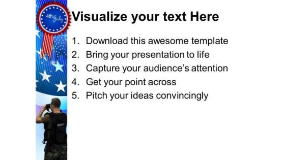 Us Marines 4th July American PowerPoint Templates And PowerPoint Themes 0612