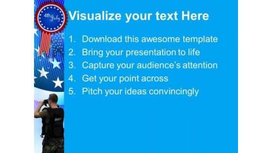 Us Marines 4th July American PowerPoint Templates And PowerPoint Themes 0612
