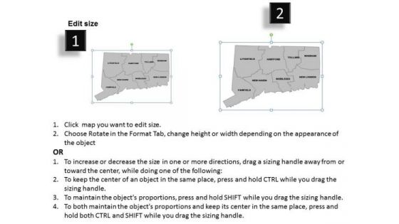 Usa Connecticut State PowerPoint Maps