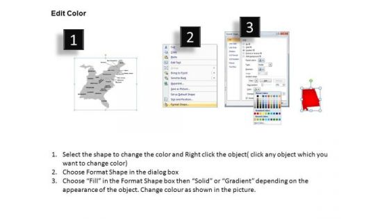 Usa Eastern Region Country PowerPoint Maps