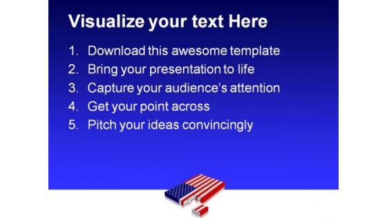 Usa Flag Americana PowerPoint Themes And PowerPoint Slides 0811