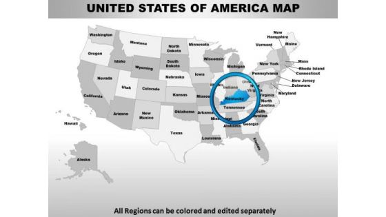 Usa Kentucky State PowerPoint Maps