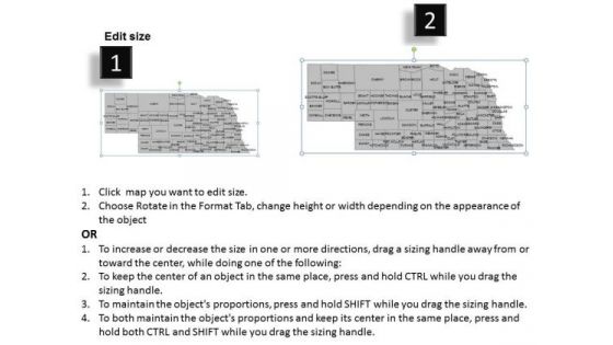 Usa Nebraska State PowerPoint Maps