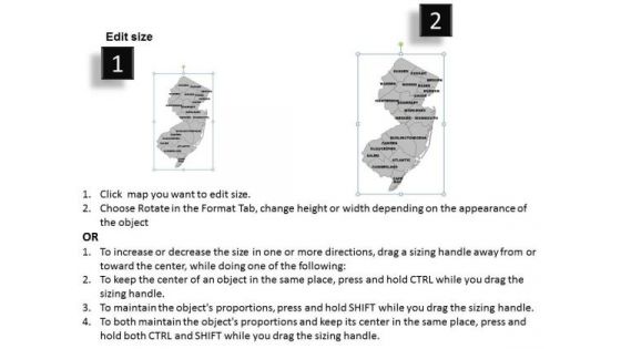 Usa New Jersey State PowerPoint Maps