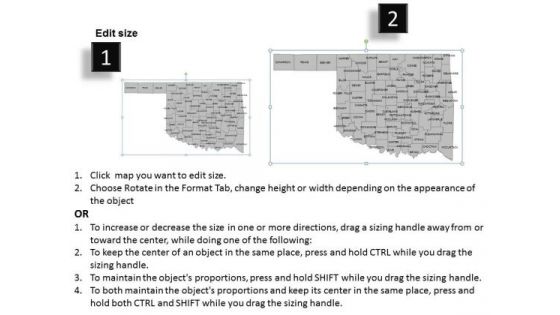 Usa Oklahoma State PowerPoint Maps