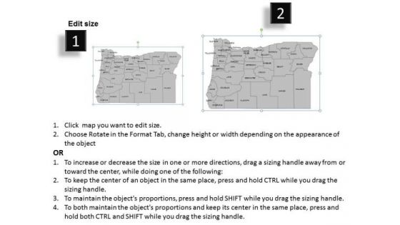 Usa Oregon State PowerPoint Maps