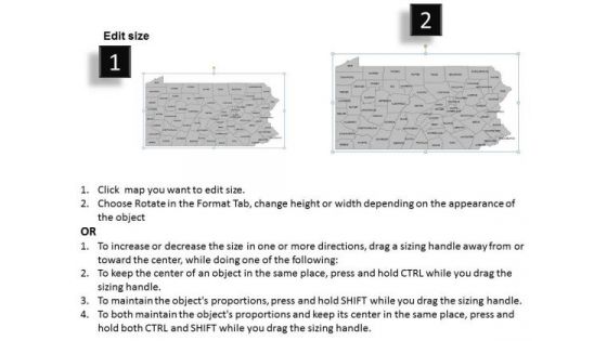 Usa Pennsylvania State PowerPoint Maps