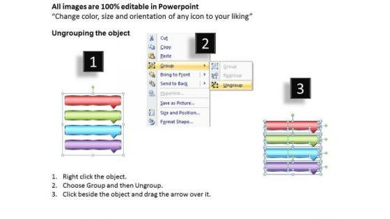 Usa Ppt Background Logical Model Using 4 Rectangular Arrows 1 Graphic