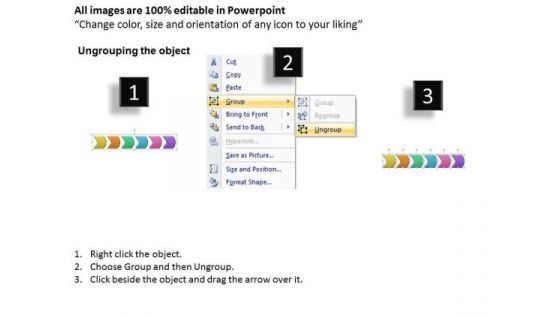 Usa Ppt Background Six Practice The PowerPoint Macro Steps Linear Process 1 Graphic