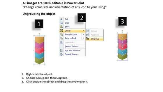 Usa Ppt Vertical Steps Working With Slide Numbers 5 1 Business Plan PowerPoint Graphic