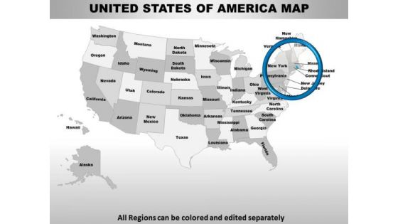 Usa Rhode Island State PowerPoint Maps