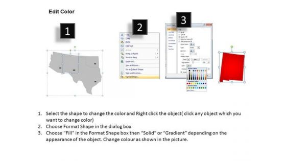Usa South West Region Country PowerPoint Maps