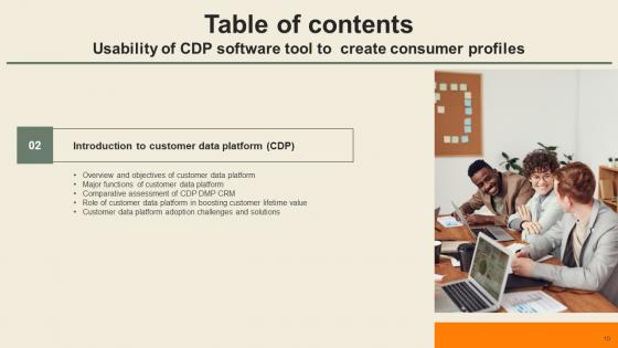 Usability Of CDP Software Tool To Create Consumer Profiles Complete Deck