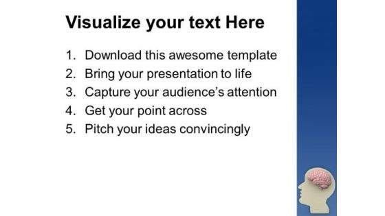 Use Brain For Solve Problem PowerPoint Templates Ppt Backgrounds For Slides 0613