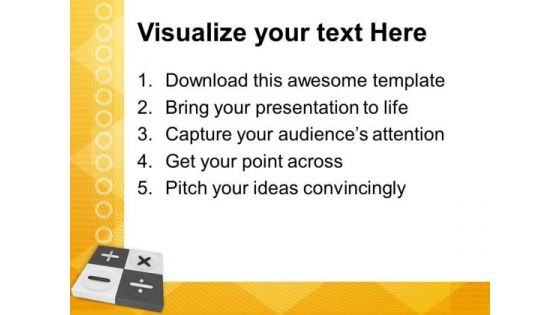 Use Calculation In Business Documents PowerPoint Templates Ppt Backgrounds For Slides 0413