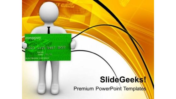 Use Credit Card Carefully PowerPoint Templates Ppt Backgrounds For Slides 0813