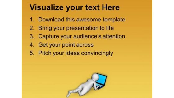 Use Laptop Anywhere For Internet PowerPoint Templates Ppt Backgrounds For Slides 0713