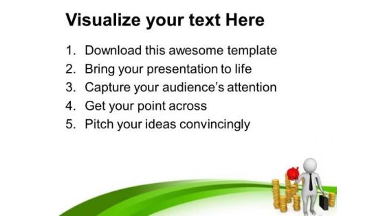 Use Savings To Start Business PowerPoint Templates Ppt Backgrounds For Slides 0613