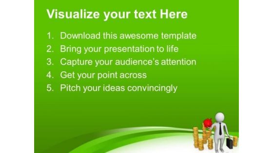 Use Savings To Start Business PowerPoint Templates Ppt Backgrounds For Slides 0613
