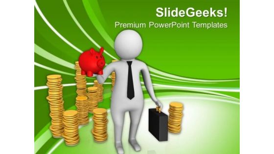 Use Savings To Start Business PowerPoint Templates Ppt Backgrounds For Slides 0613 Use Savings To Start Business PowerPoint Templates Ppt Backgrounds For Slides 0613