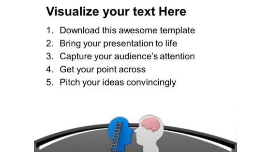 Use The Brain To Take Right Decisions PowerPoint Templates Ppt Backgrounds For Slides 0613