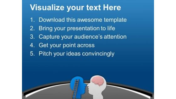 Use The Brain To Take Right Decisions PowerPoint Templates Ppt Backgrounds For Slides 0613