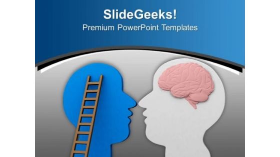 Use The Brain To Take Right Decisions PowerPoint Templates Ppt Backgrounds For Slides 0613