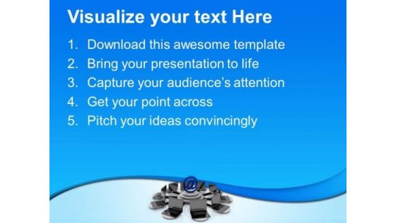 Use The Networking To Connect Pc PowerPoint Templates Ppt Backgrounds For Slides 0613