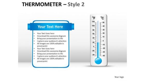 Use Thermometer Concept To Quantify Numbers PowerPoint Slides And Ppt Templates