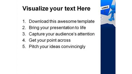 Usefull Links Business PowerPoint Template 1110