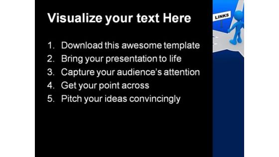 Usefull Links Business PowerPoint Template 1110
