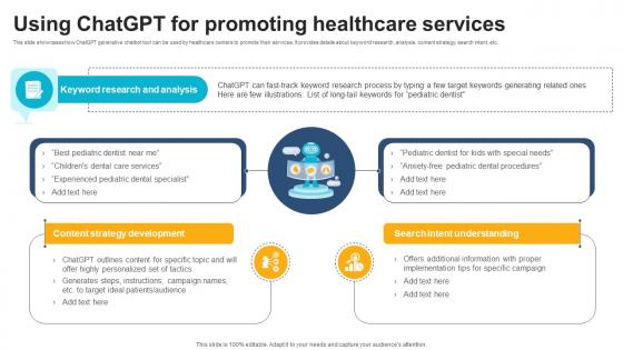 Using ChatGPT For Promoting Healthcare Services ChatGPT And Healthcare Innovation Enhancing AI SS V