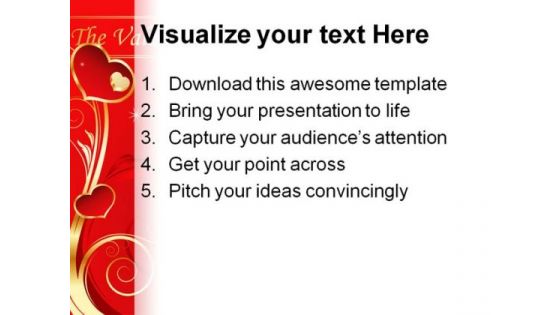 Valentine Day Holidays PowerPoint Template 0610