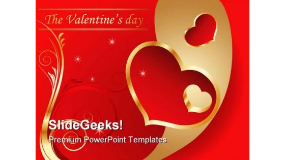 Valentine Day Holidays PowerPoint Template 0610