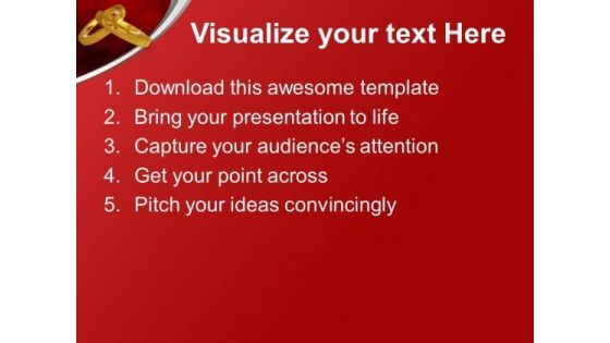 Valentine Golden Rings Youth PowerPoint Templates Ppt Backgrounds For Slides 0113